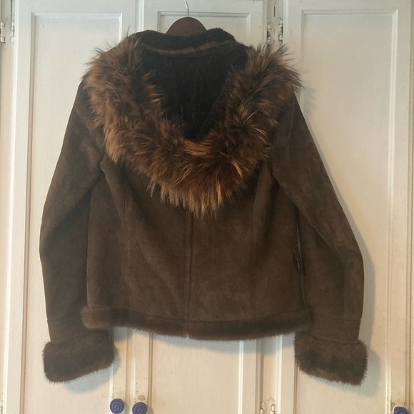 Coach Shearling and fur coat - Picture 3 of 5